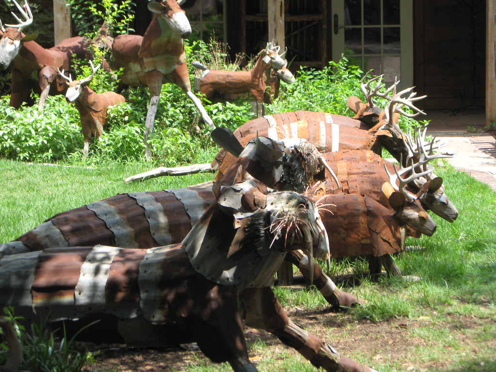 These crazy sculptures in Wimberley Lara Flickr