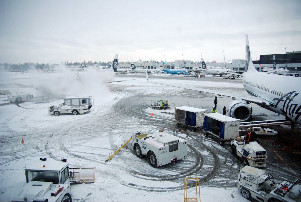 Seattle Airport I was on one of the last plans to land at … Flickr
