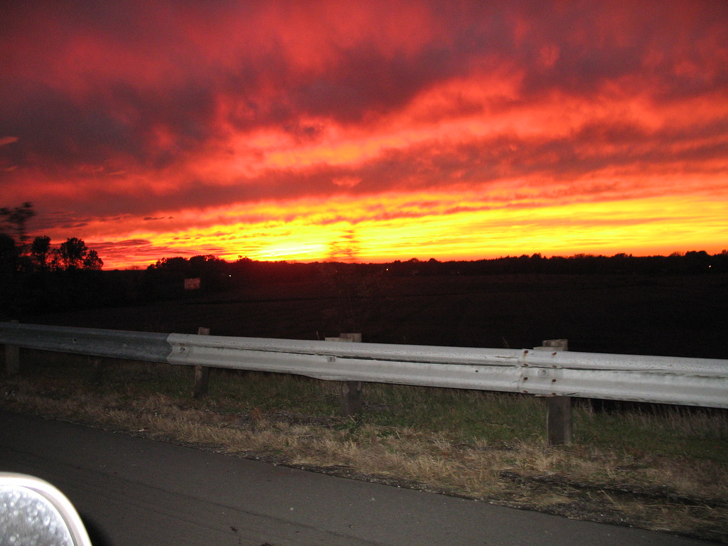 October Sunset beautiful sunset I90 Ohio Chardon2 Flickr