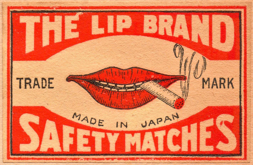 Lip Brand Japanese matchbox label / circa 1935 wackystuff Flickr