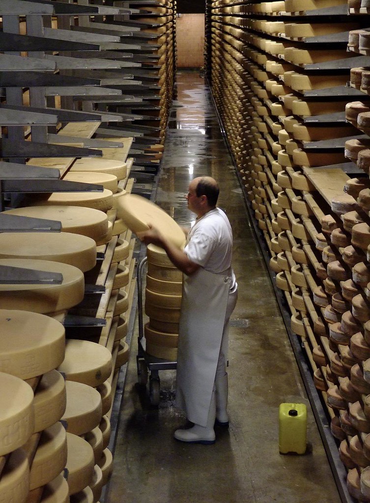 Cheese factory in Gruyeres, Switzerland Patrick JCH Flickr