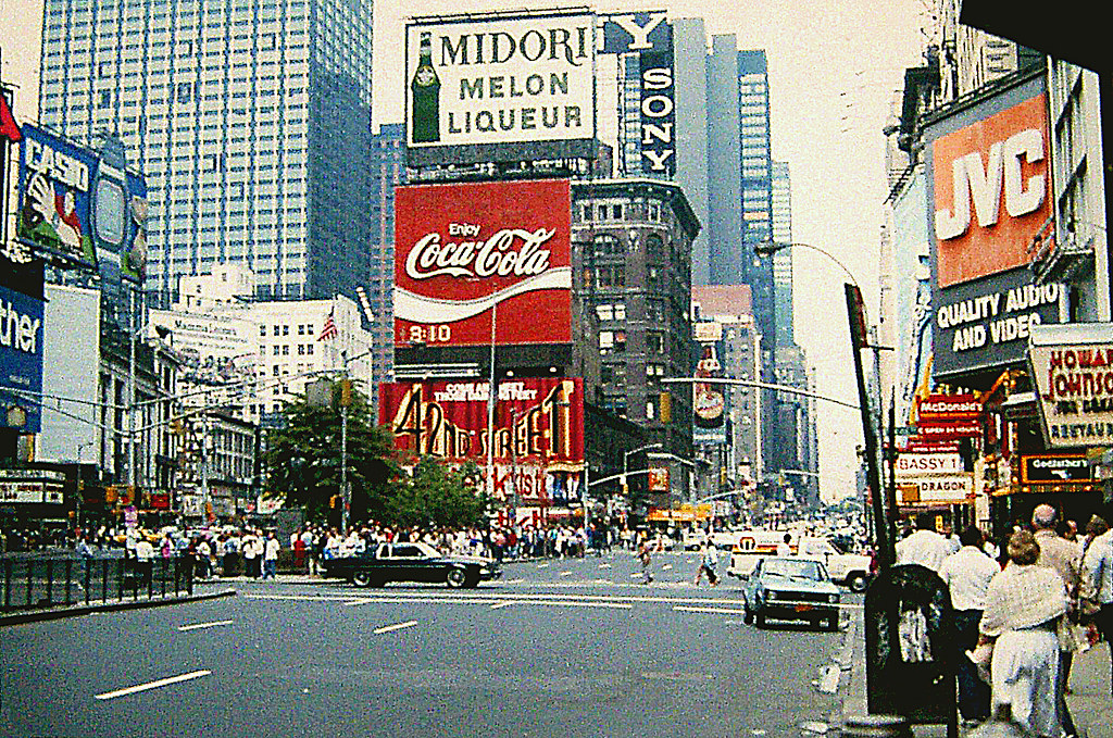 Times Square — 7th Avenue at West 46th Street — June 8, 1985 a photo