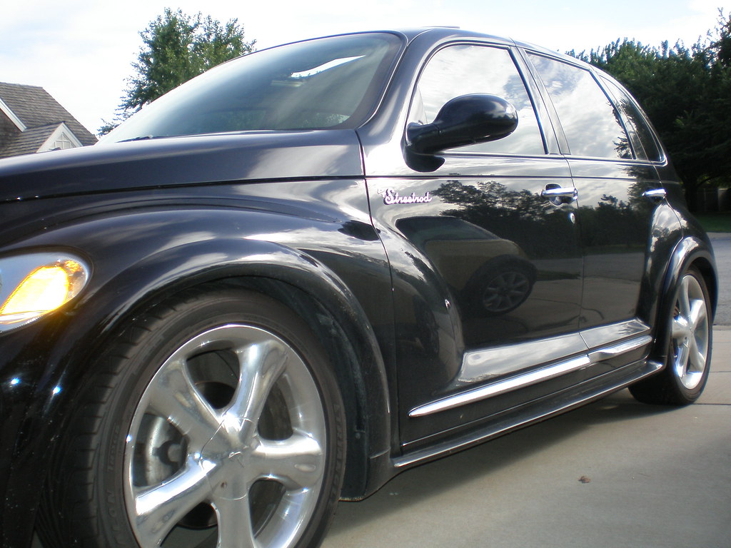 2002 PT Cruiser Lowered; 18" Alba wheels and lowprofile t… Flickr