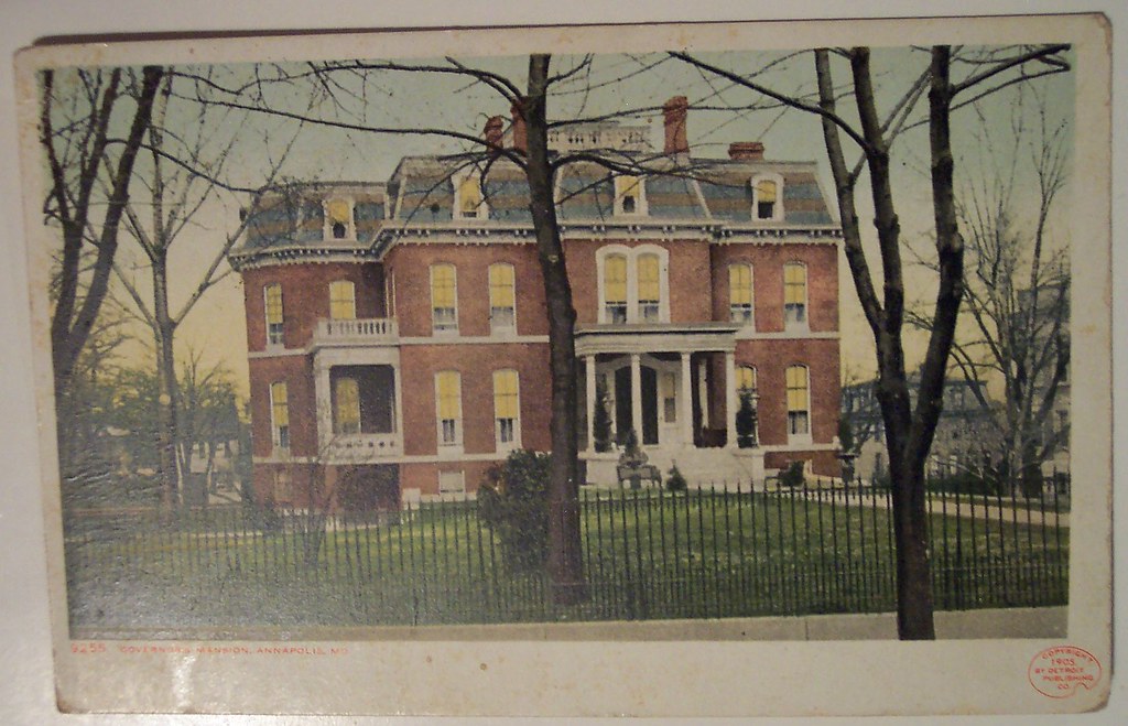 Vintage Postcard, Governor's Mansion, Annapolis, Md Flickr