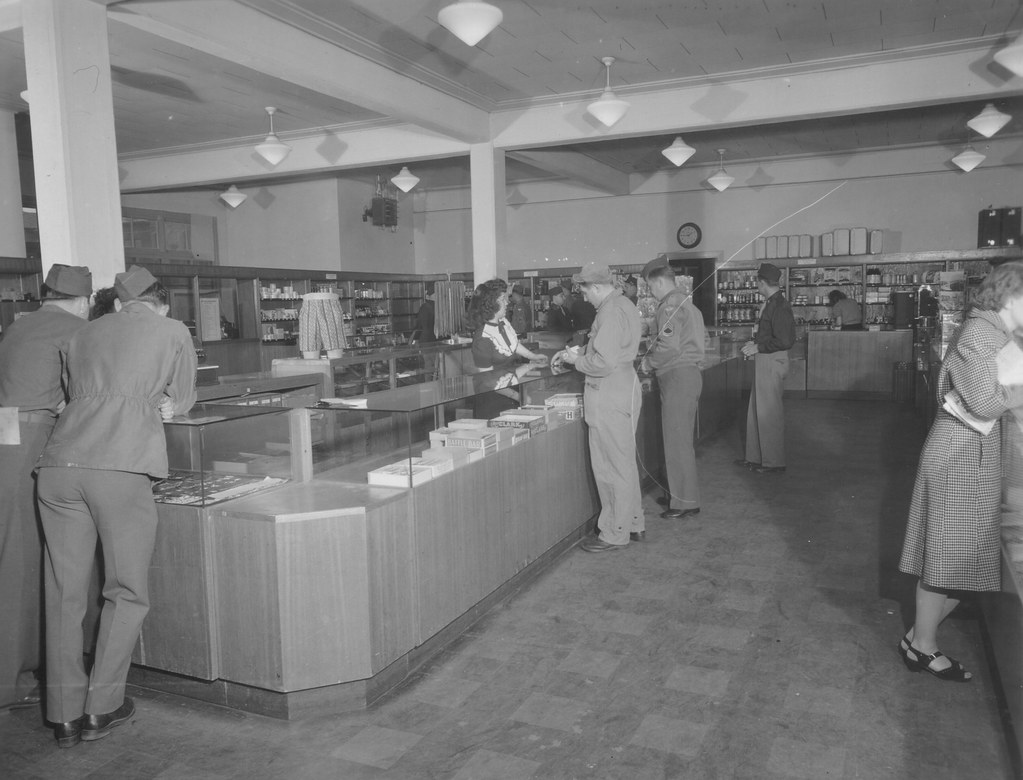 Hamilton Field, CA Post Exchange interior 17 October 1945 Flickr