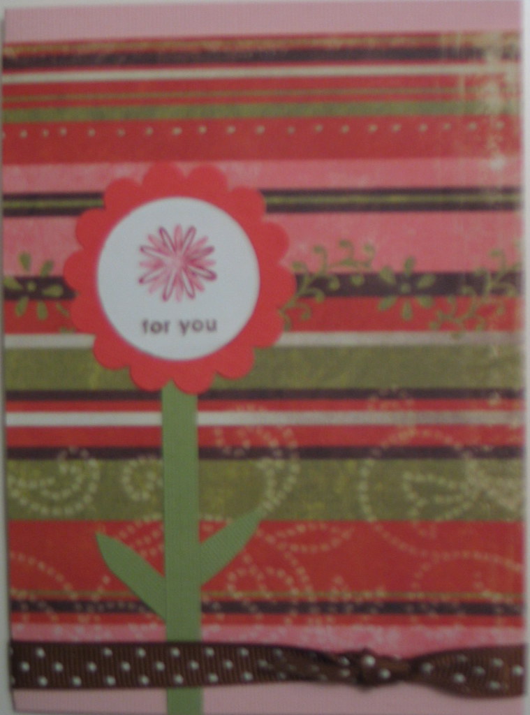 For you Flower Card Handmade card by emariecards Erin Flickr