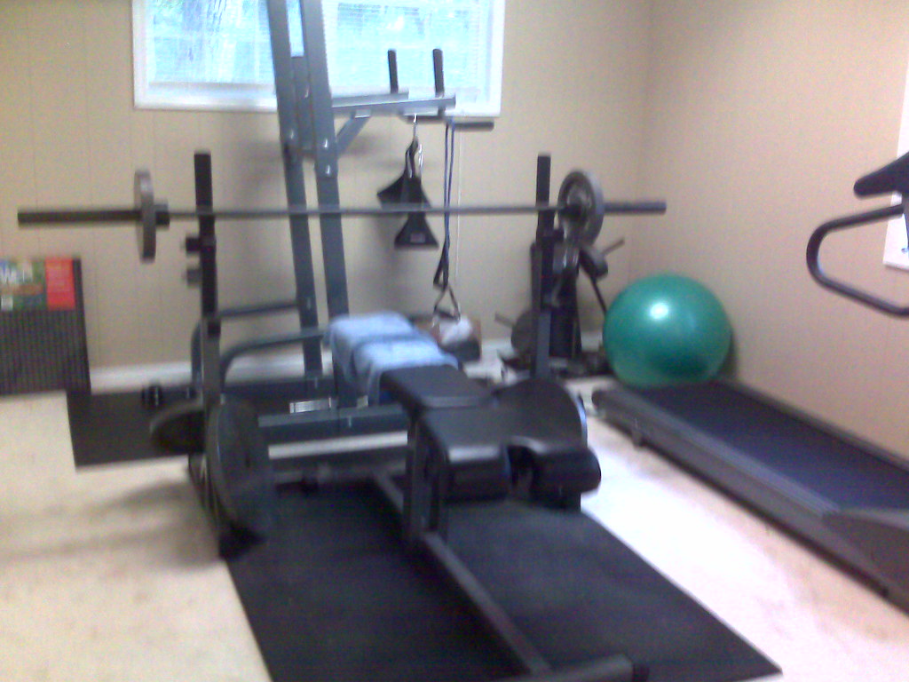 Home Gym Working out at the home gym. Wade Munday Flickr