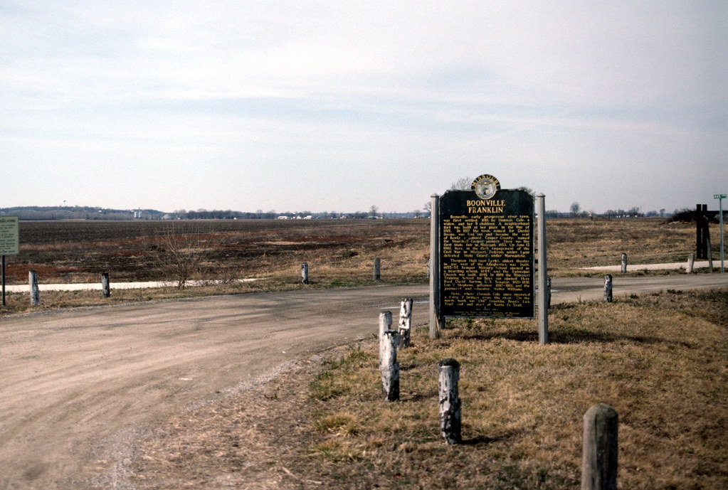Historical marker at site of Boonville, MO (1988) a photo on Flickriver