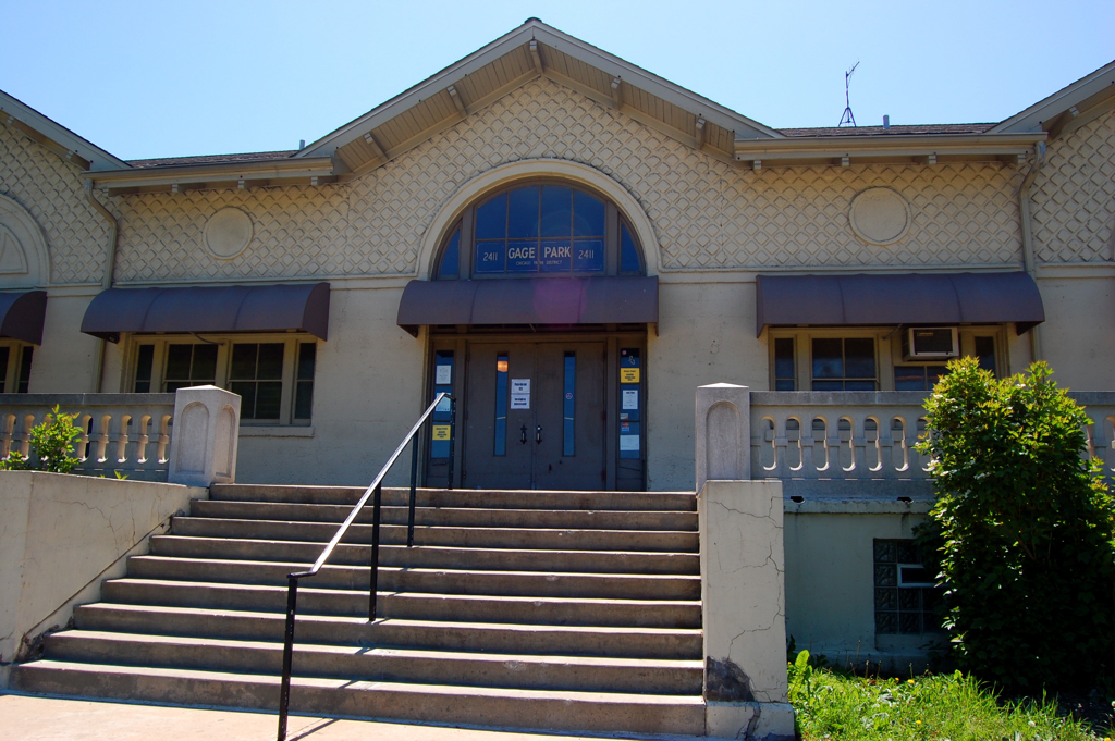 Gage Park front entrance to Gage Park fieldhouse, construc… Flickr