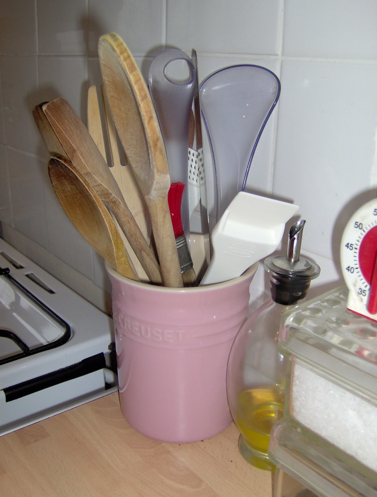 Utensils Le Creuset pot from TK Maxx. Ally Rish Flickr