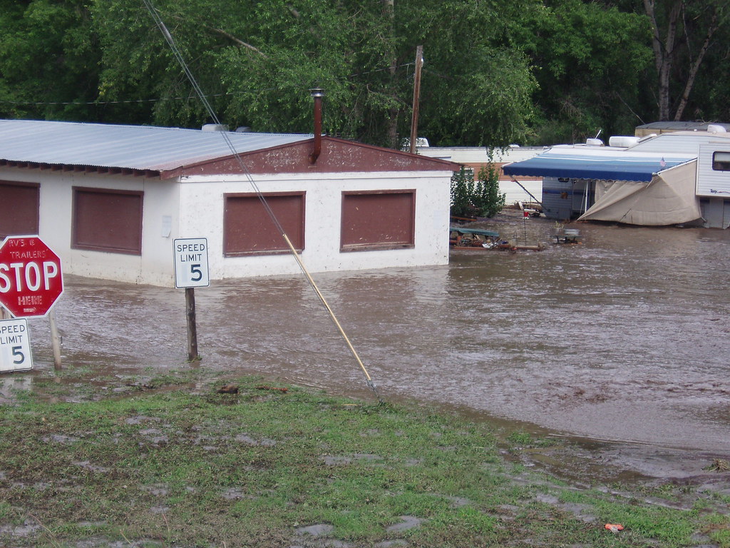 Ruidoso flood Flooded RV park on HWY 70 zeddyx Flickr