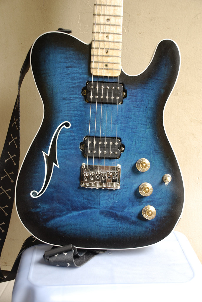 My handmade electric guitar I made this custom electric gu… Flickr