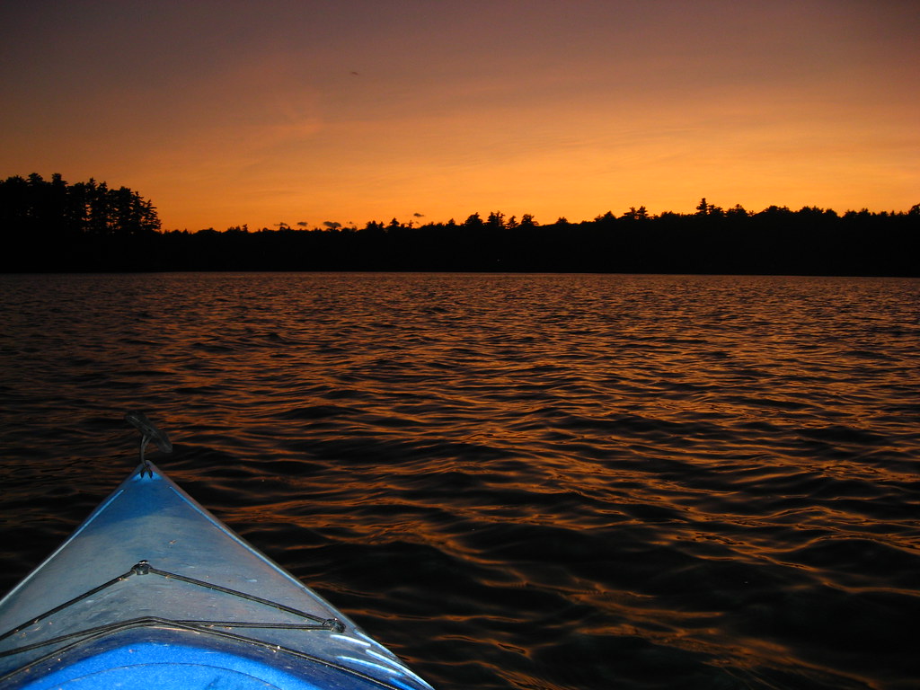 Coming across China Lake Maine with sky all charged up, Be… Flickr