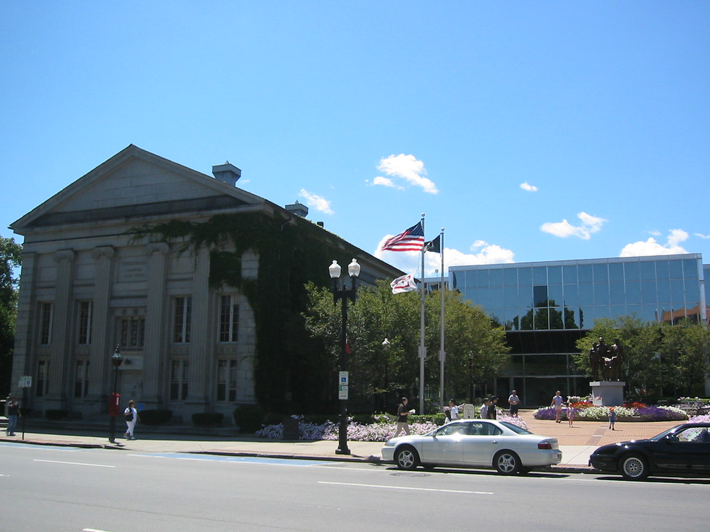 Quincy City Hall The old 1844 building is on the left and … Flickr