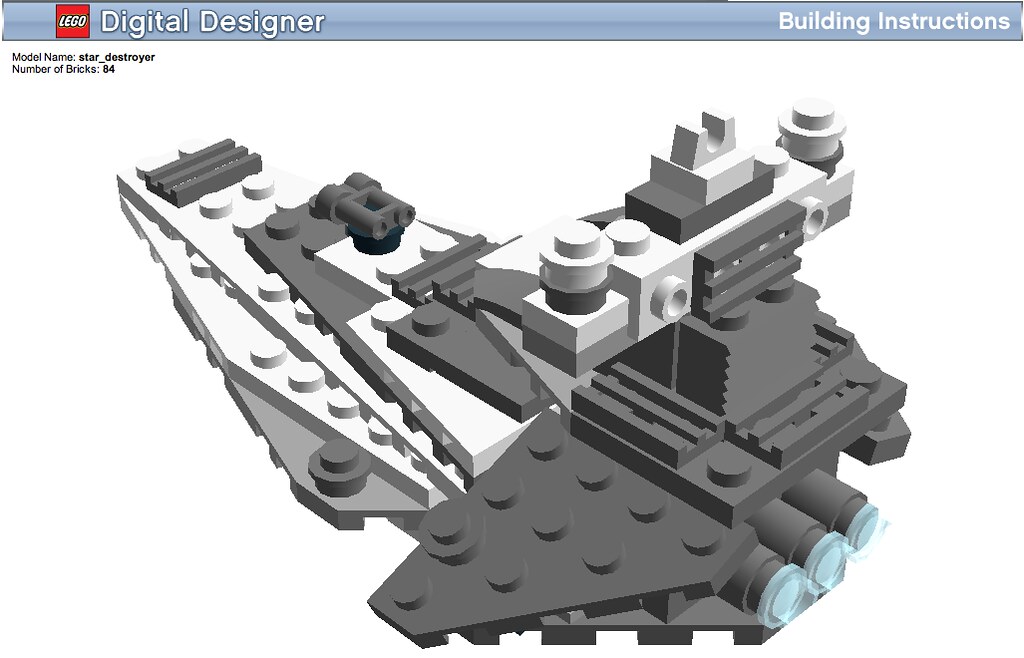 LEGO Mini Star Destroyer Building instructions here