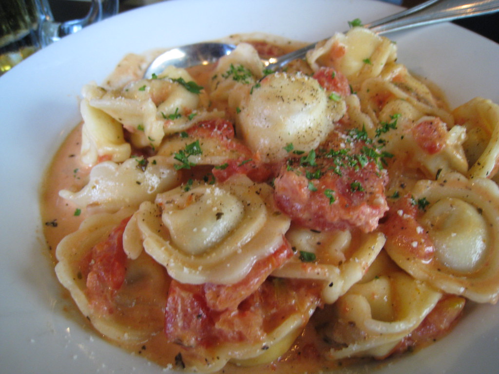 Beef Tortellini with Cream of Tomato Sauce Mack Male Flickr