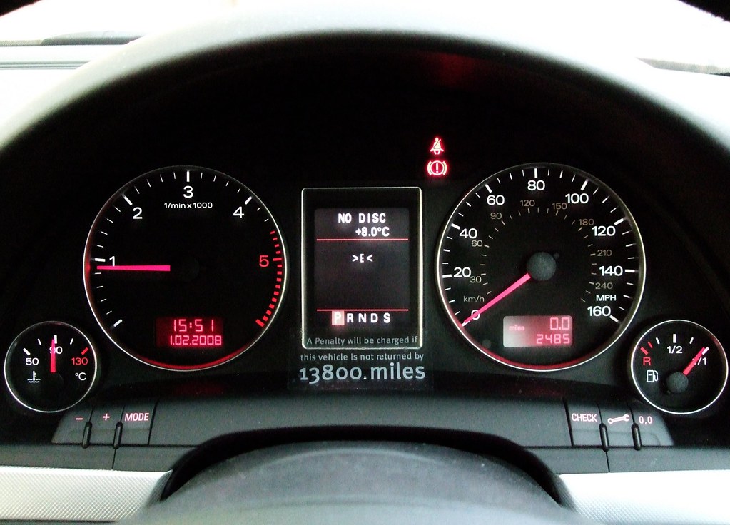 2007 Audi A4 SLine Dashboard A rental car once used from … Flickr