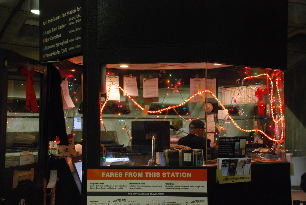 McPherson Christmas The station manager booth at McPherson… Flickr