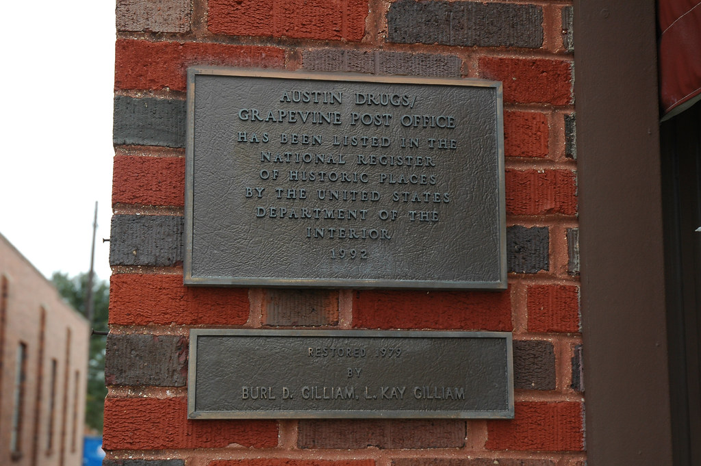 Austin Drugs/Grapevine Post Office A National Register pla… Flickr