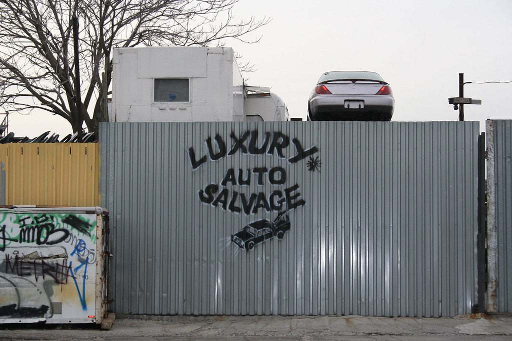 Luxury Auto Salvage, Hunts Point, Bronx Kim Snyder Flickr