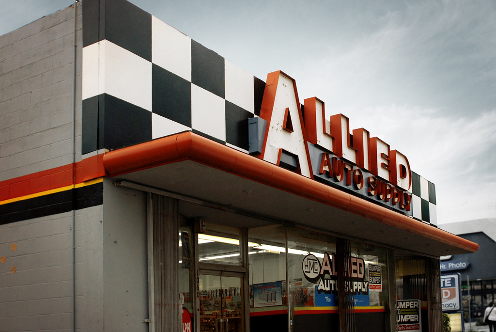 Allied Auto Awesome old signage and graphics. South side o… Flickr