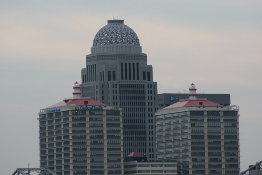 Louisville skyline The dome building is the Aegon Tower. t… Flickr