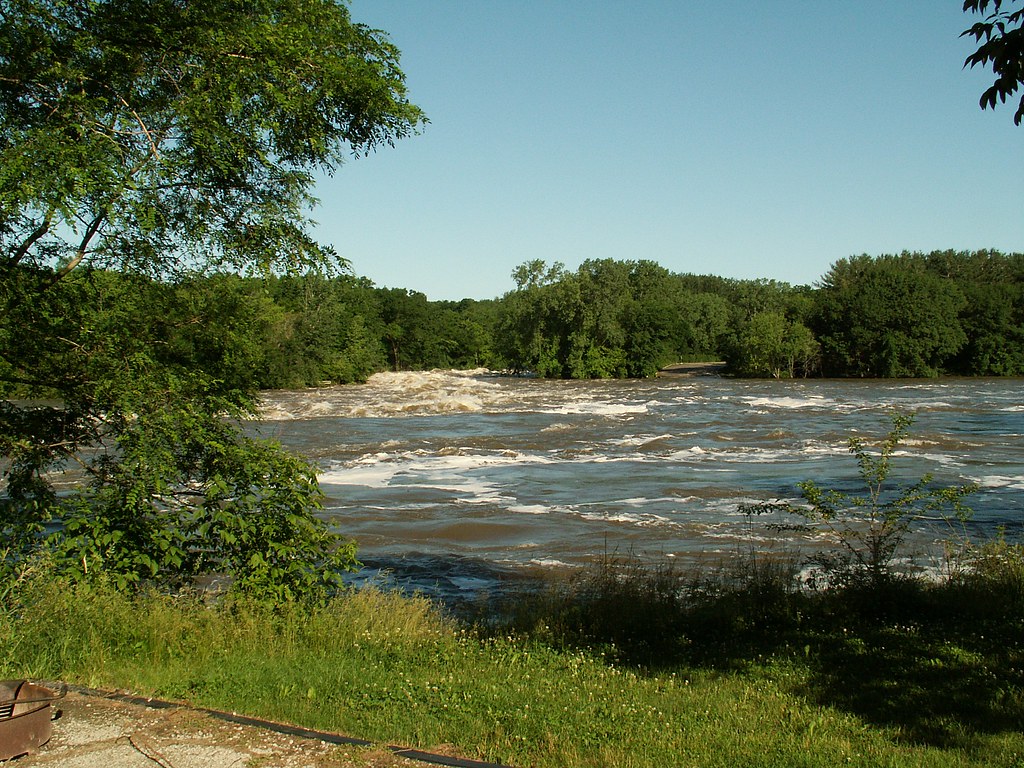 Coralville Dam flooding Water flows over the spillway at C… Flickr