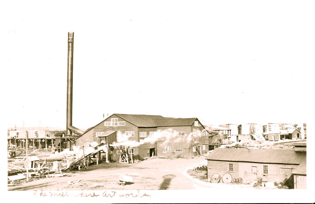 Pellston MI Lumber and Woodworking Mill in 1914 RPPC Flickr