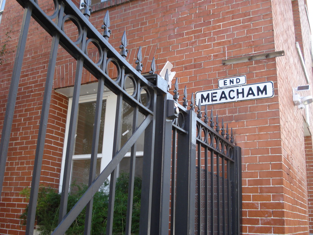 Meacham (embossed) Old San Francisco street sign Erica Fischer Flickr