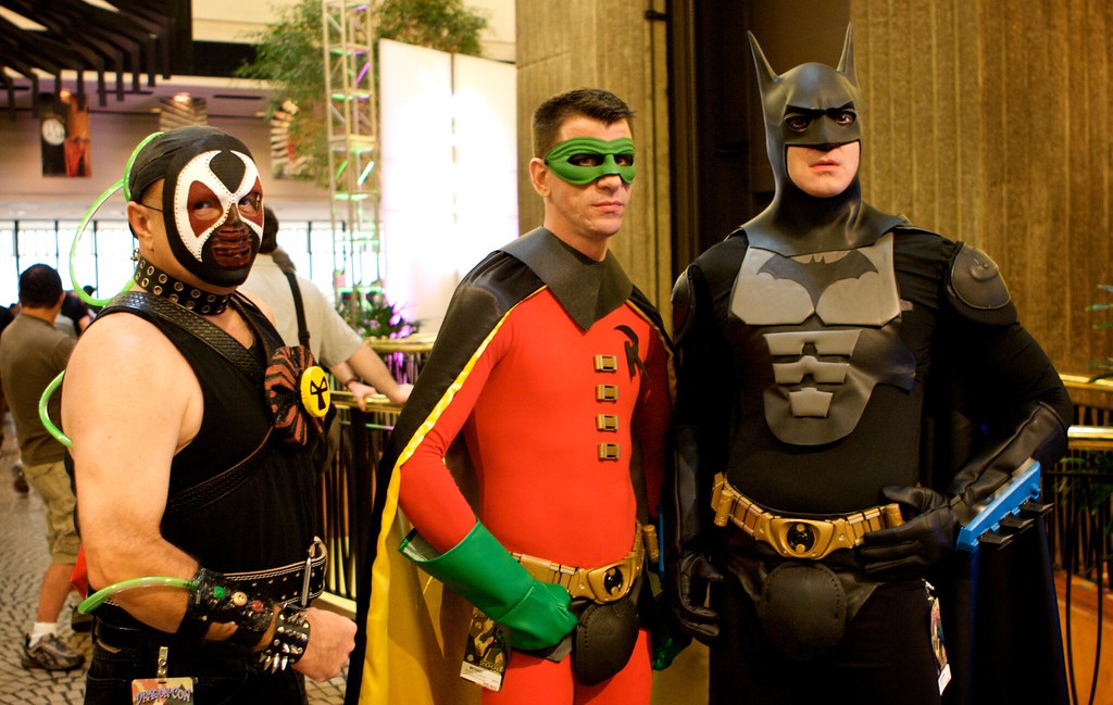 Batman, Robin and Bane Tim Dorr Flickr