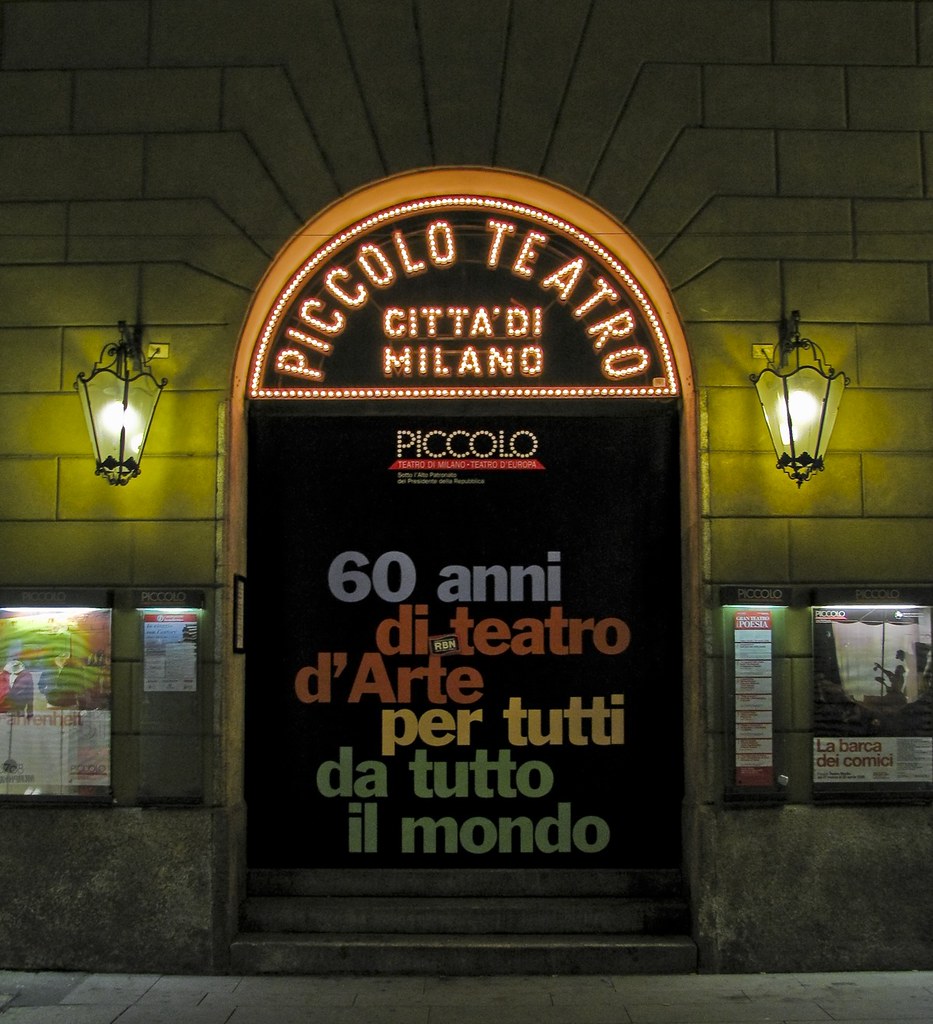 Piccolo Teatro in Milan The entrance to the "Piccollo Teat… Flickr