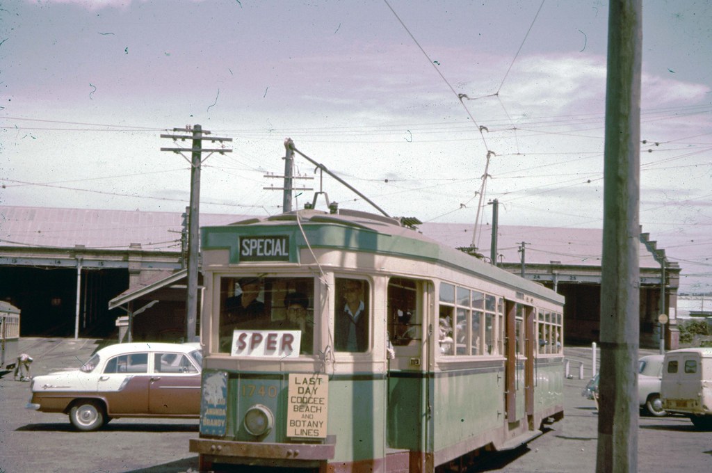 1960 DOWLING STREET TRAM DEPOT Tram 1740 on a tour leaves … Flickr