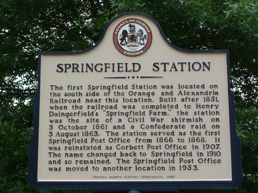 P1030161 Springfield Station historical marker, giving the… Flickr