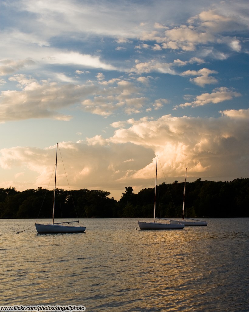 Sailboats near Sunset Spot Pond, Stoneham, Massachusetts Flickr