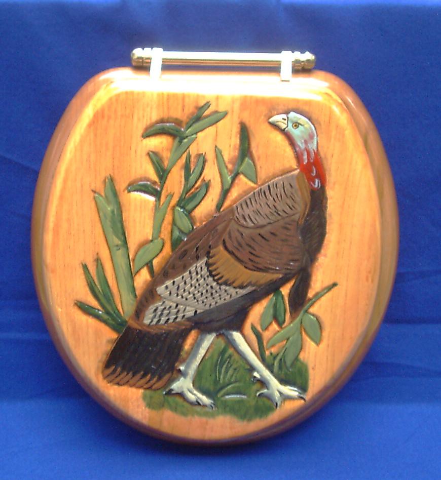 turkey carved wood toilet seat see these and more at www.t… Flickr