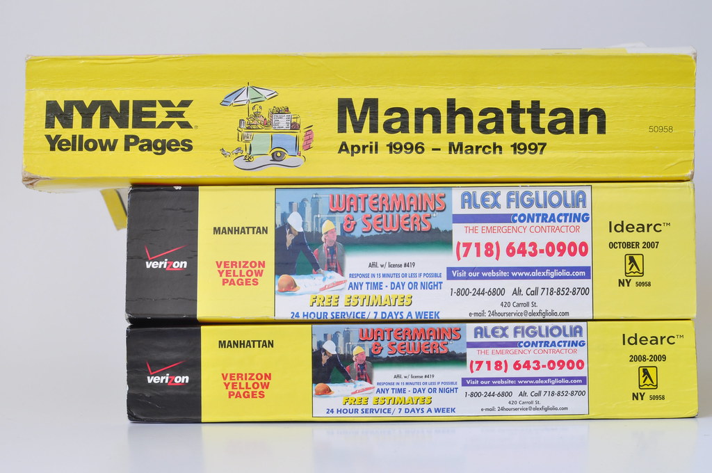 The Yellow Pages are Shrinking! Manhattan Yellow Pages fro… Flickr