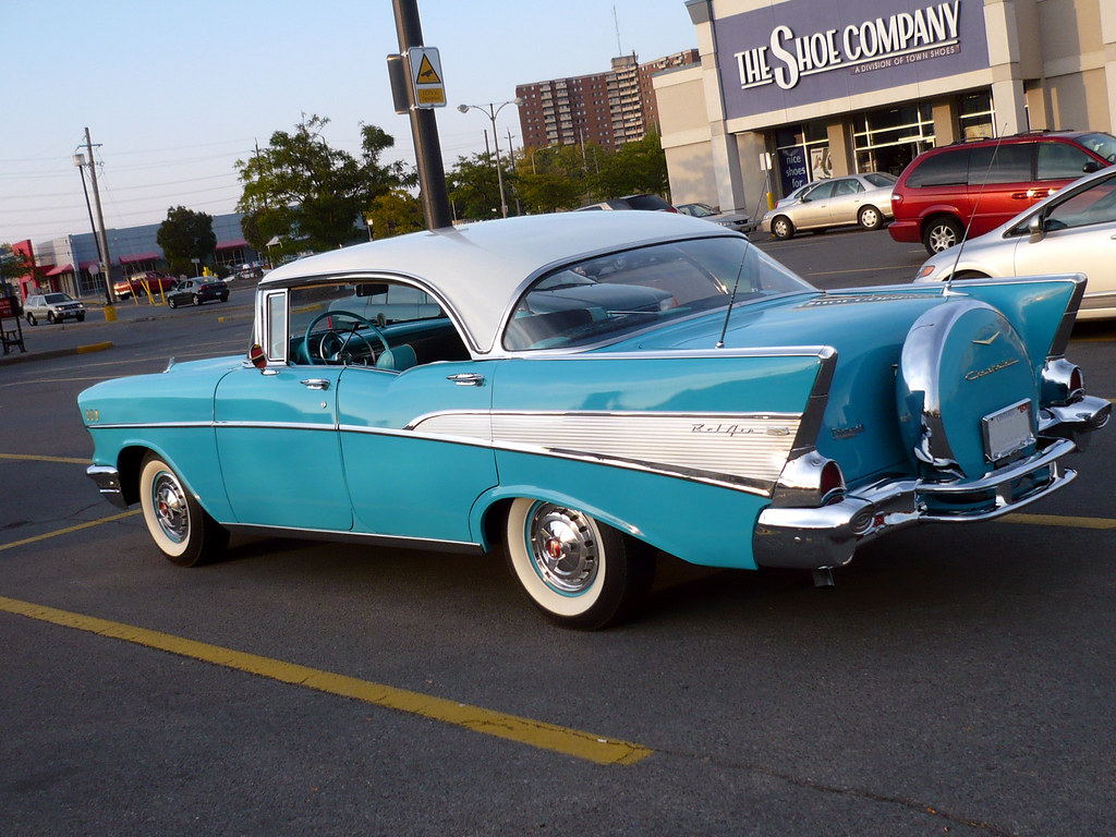 A '57 Chevy BelAir 4door sedan. I spotted this classic l… Flickr