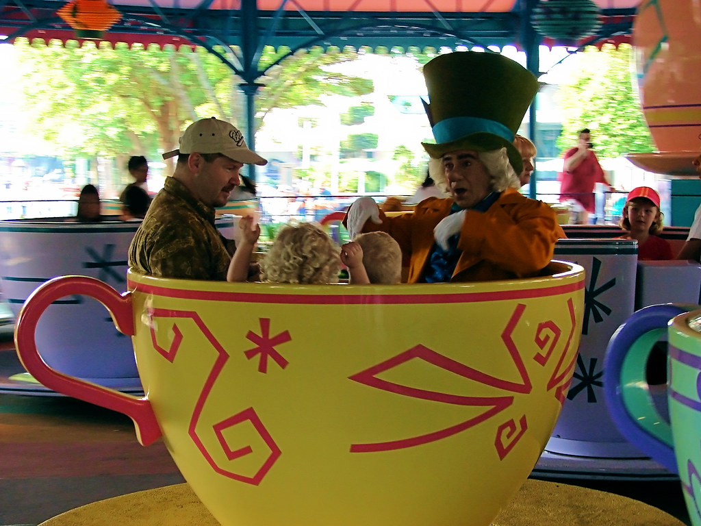 Disney Mad Hatter Rides the Tea Cups a photo on Flickriver