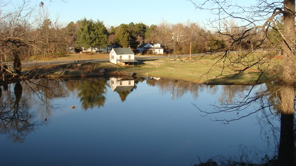 Kimesville Lake lake view with dam to left weathergirl1600 Flickr