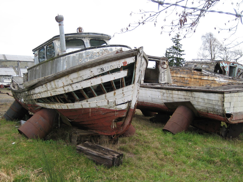 Boat Junkyard Dozens of derelict boats JOHN LLOYD Flickr