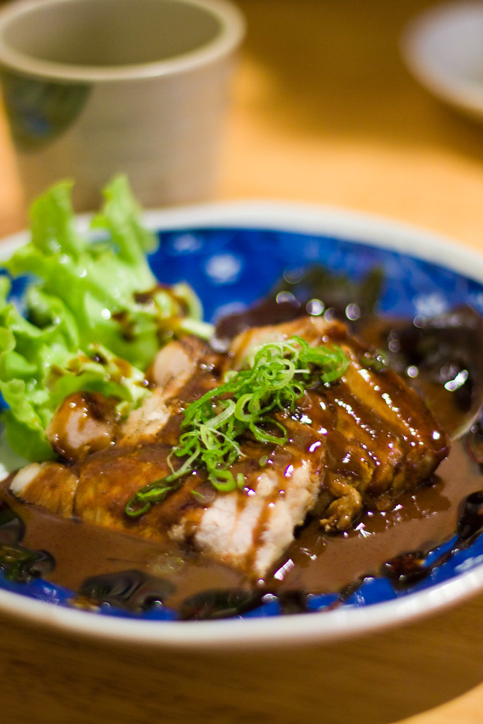 Kobachi pork in chocolate and eel sauce rosidae Flickr