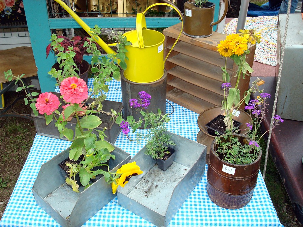 Flower Garden Flowers for sale at the Brimfield Fair Sean Flickr