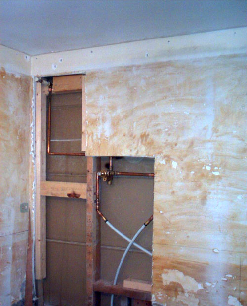 Relocate the shower valve The shower valve relocated to si… Flickr