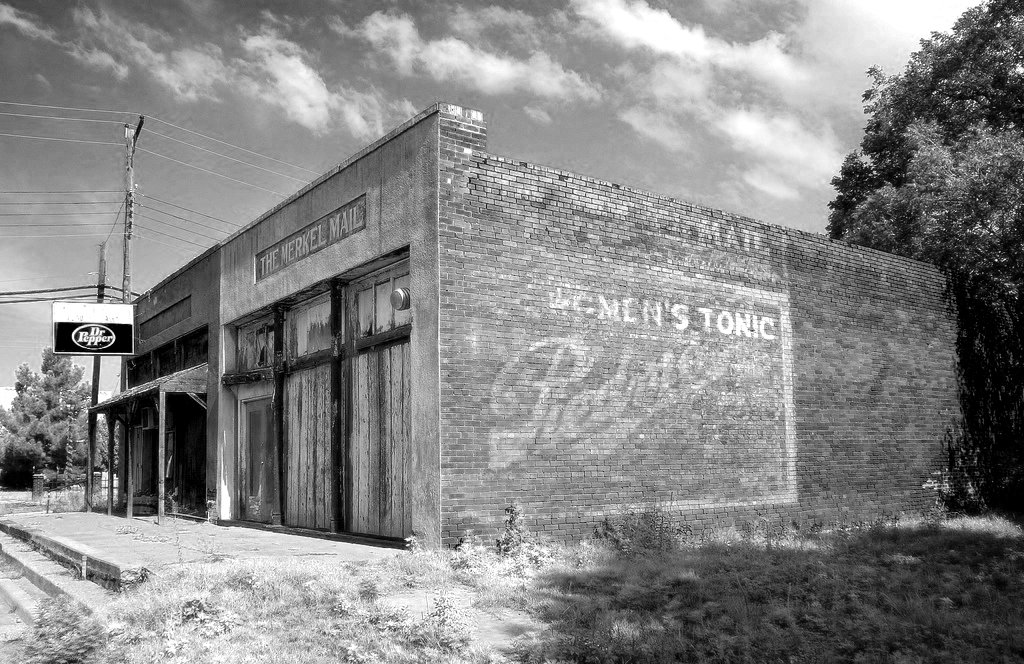The old MERKEL MAIL Building The old newspaper office in M… Flickr