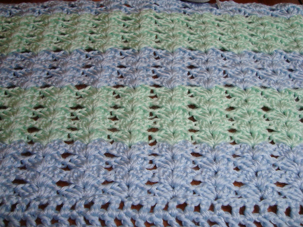Victorian crochet baby blanket The pattern is from Our Bes… Flickr