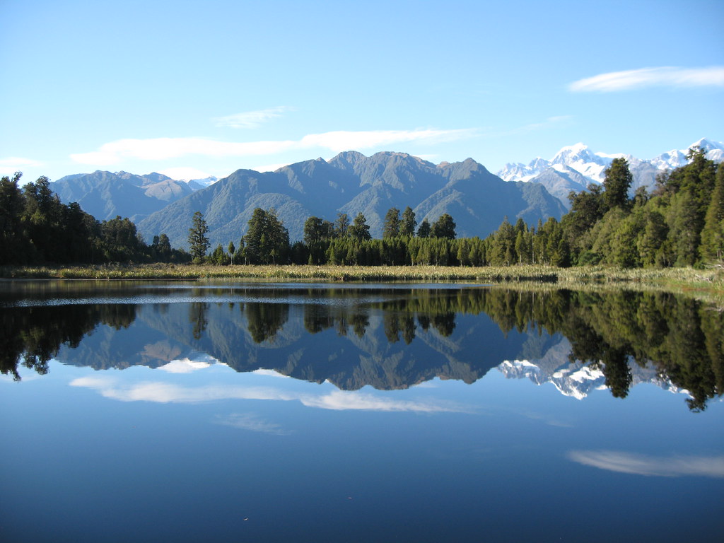 Mirror Lake, New Zealand South Island, Lake Matheson Flickr