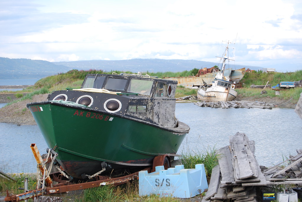 Homer Spit, AK Boats in decay Elaine Flickr