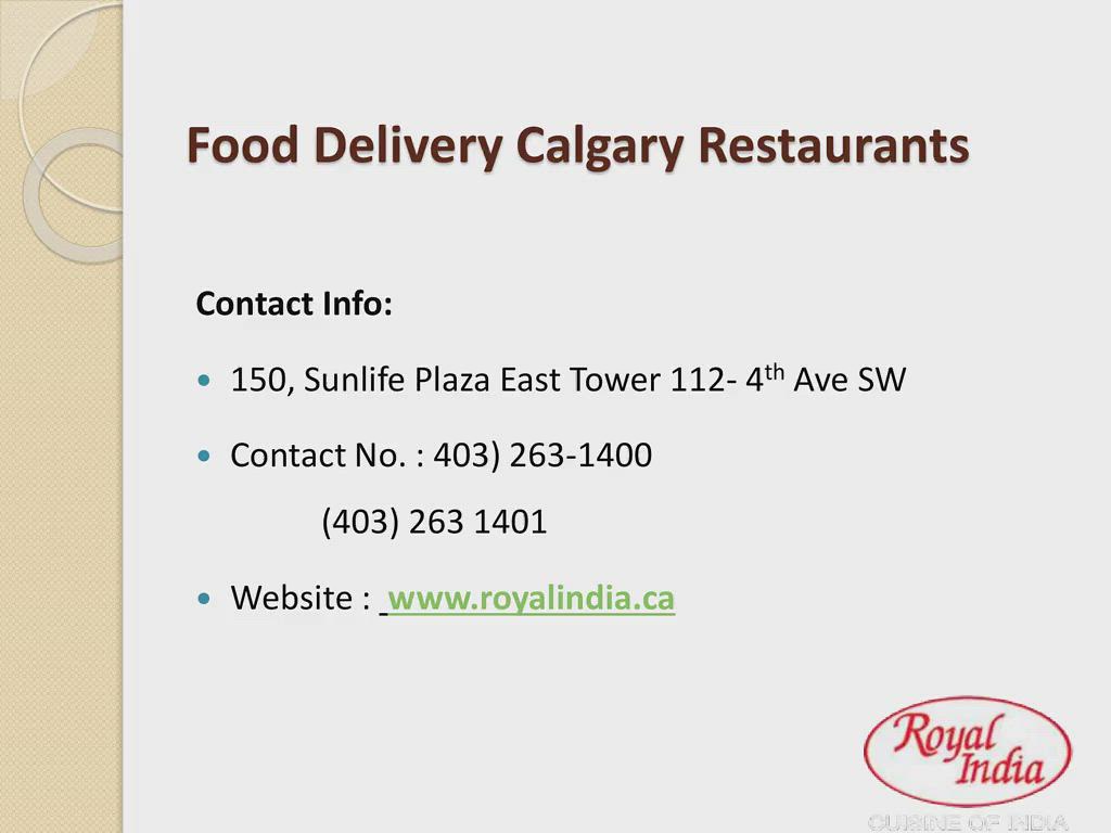 Food Delivery Calgary Royal India Restaurant Food Delive… Flickr