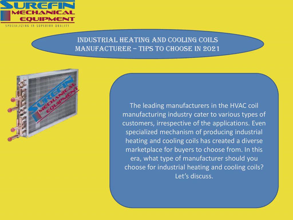 Industrial Heating and Cooling Coils Manufacturer Tips T… Flickr