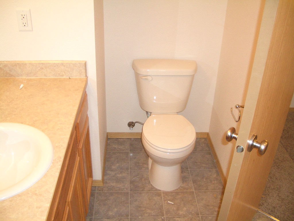 Master bath toilet Closet door on right. volkspider Flickr